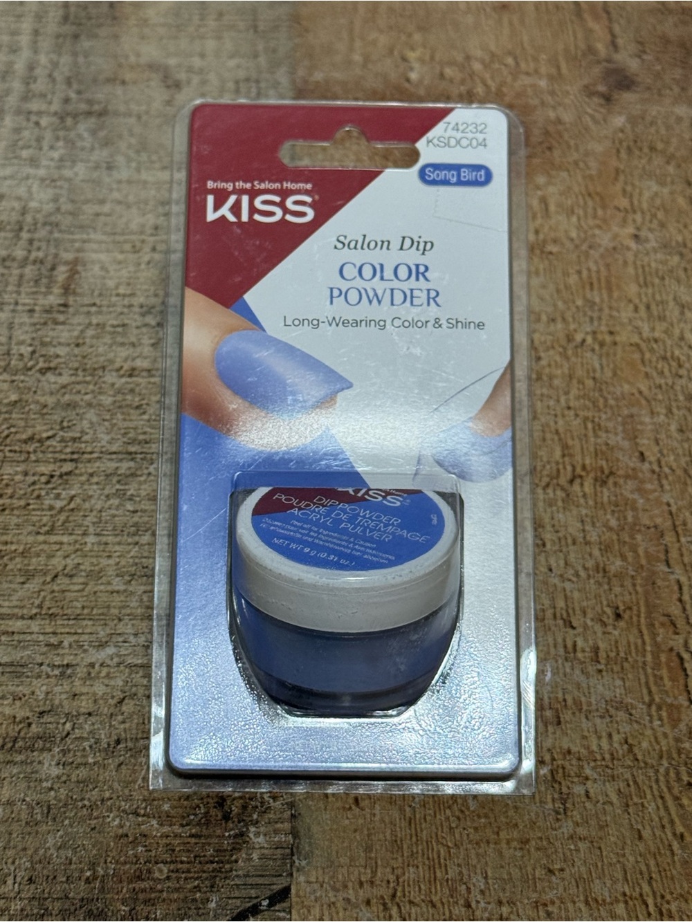 Kiss Salon Dip Color Powder. Long-Wearing Color & Shine Song Bird New